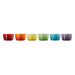 Mini-Ramekins Rainbow Set van 6 in Aardewerk 0,1l 