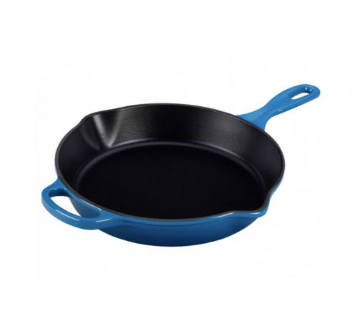 Gietijzeren ronde grillpan Marseilleblauw  Le Creuset