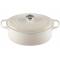 Gietijzeren Ovale Cocotte 31cm 6,3l Meringue 