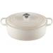 Gietijzeren Ovale Cocotte 31cm 6,3l Meringue 