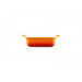 Le Creuset Ovenschotels  Ovenschaal Rechthoekig in Aardewerk 19cm 1,1l Oranje-rood
