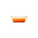 Le Creuset Ovenschotels  Ovenschaal Rechthoekig in Aardewerk 19cm 1,1l Oranje-rood