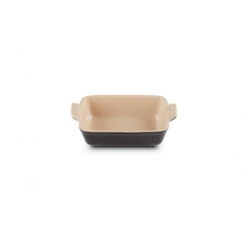 Plat rectangulaire Héritage en céramique 19cm 1,1l Noir Ebène  Le Creuset