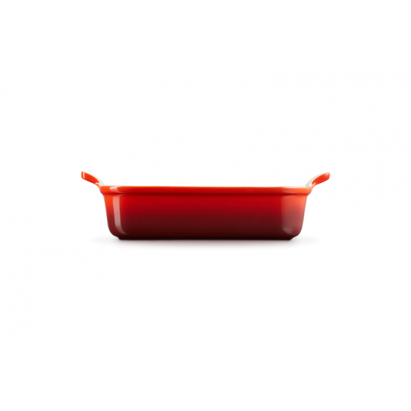Le Creuset Ovenschotels Aardewerken rechthoekige ovenschaal in Oranje-rood 26cm 2,3l