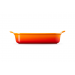 Le Creuset Ovenschotels Aardewerken rechthoekige ovenschaal in Oranje-rood 32cm 3,85l