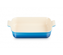 Ovenschaal Rechthoekig in Aardewerk 32cm 4l Marseilleblauw Le Creuset