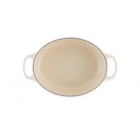 Cocotte ovale en fonte Meringue 4,7l 29cm  Le Creuset