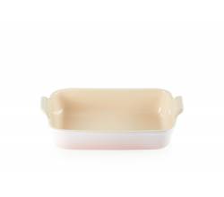 Aardewerken rechthoekige ovenschaal in Shell Pink 26cm 2,3l Le Creuset