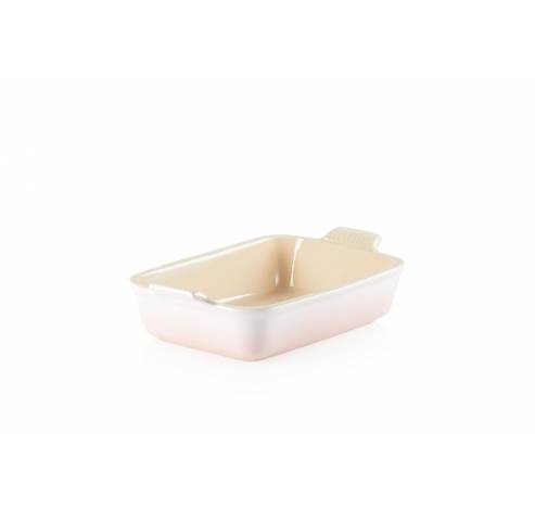 Plat rectangulaire en céramique Shell Pink 2,3l 26cm  Le Creuset