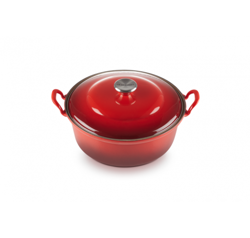 Faitout in Geëmailleerd Gietijzer 28cm 4,9l Kersenrood  Le Creuset