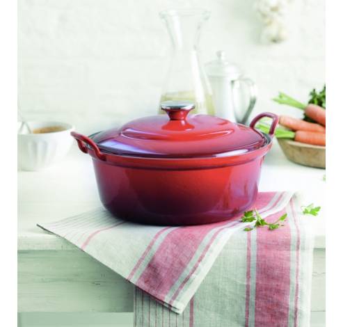 Faitout in Geëmailleerd Gietijzer 32cm 7,8l Cerise  Le Creuset