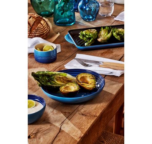 Assiette à déjeuner en Faïence d'Azur 22cm  Le Creuset