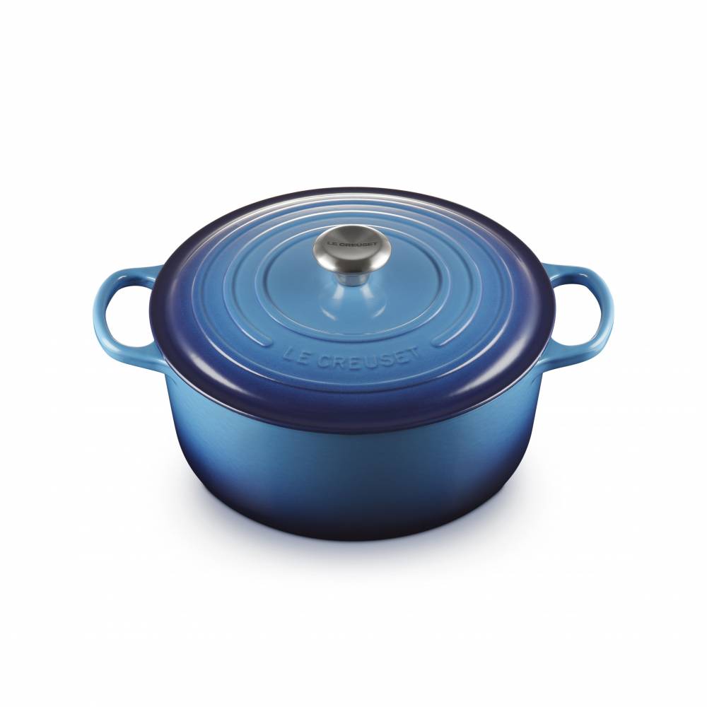 Stoofpan Rond in Geëmailleerd Gietijzer Azure 28cm 6,7l 