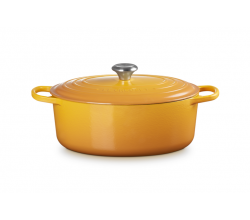 Signature Stoofpan Ovaal in Geëmailleerd Gietijzer 31cm 6,3l Nectar Le Creuset