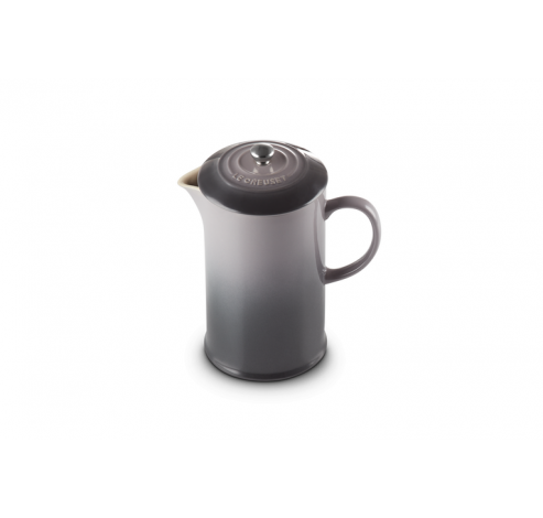 Koffiepot met Pers in Aardewerk 22cm 0,8l Flint  Le Creuset