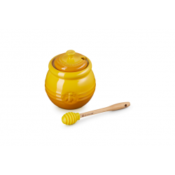 Honingpot in Aardewerk met Honinglepel Nectar 