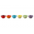 Rainbow Snackschaaltjes Set van 6 in Aardewerk 0,33l Le Creuset