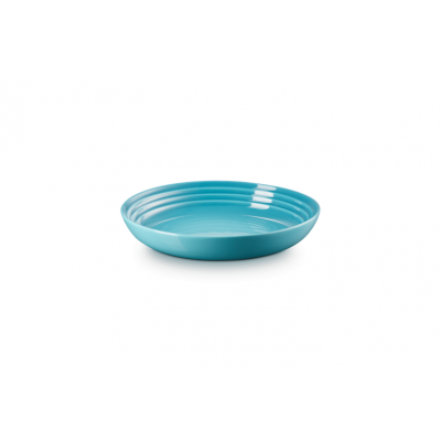 Diep Bord in Aardewerk Carribean Blue 22cm 0,9l  Le Creuset