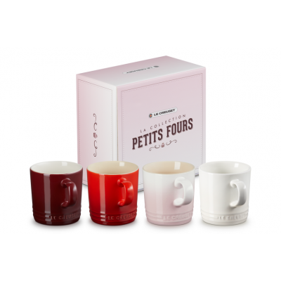 Petits Fours Koffietassen Set van 4 in Aardewerk  Le Creuset