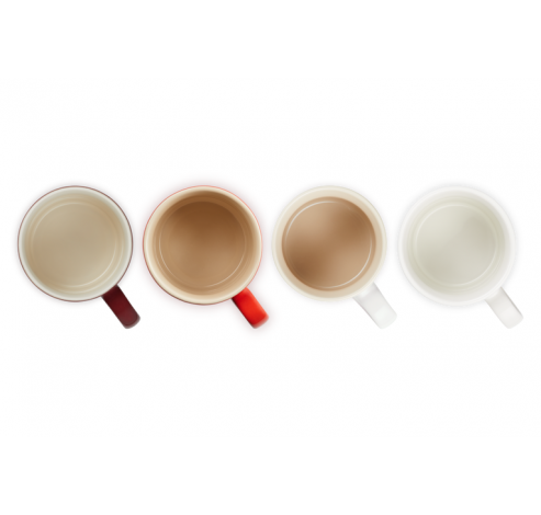 Set de 4 tasses à cappuccino Petits Fours en céramique  Le Creuset