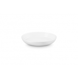 Le Creuset Diep bord in aardewerk 22cm Wit 