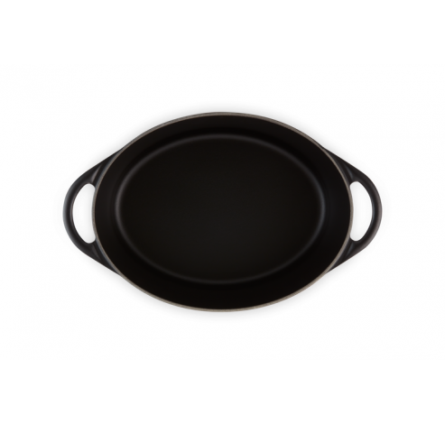 Doufeu® Ovaal in Geëmailleerd Gietijzer 32cm 7,2l Mat Zwart  Le Creuset