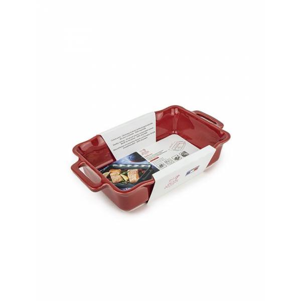 Délices Rechthoekige ovenschaal kersenrood 31cm Peugeot Délices Rechthoekige ovenschaal kersenrood 31cm Peugeot