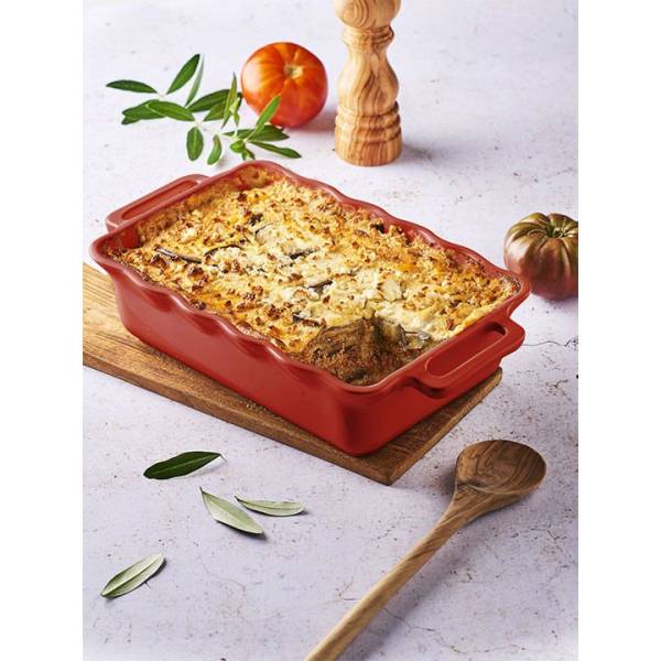 Délices Rechthoekige ovenschaal Appelgroen 34cm Peugeot Délices Rechthoekige ovenschaal Appelgroen 34cm Peugeot