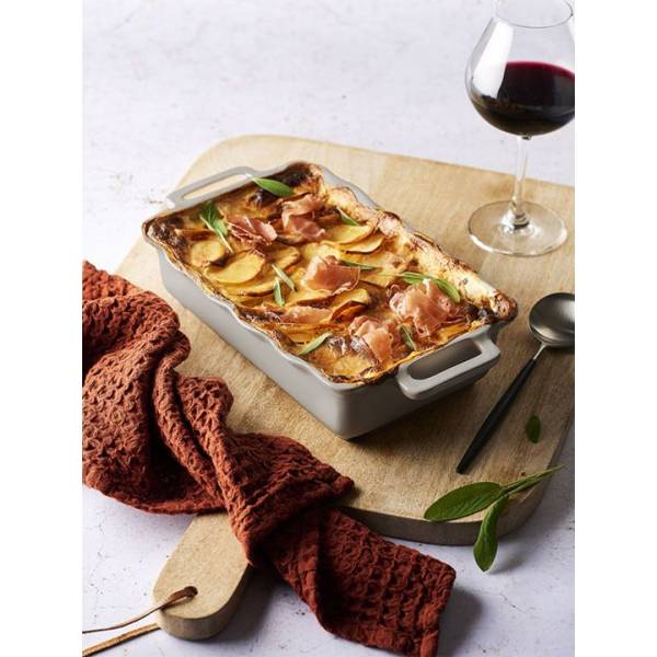 Délices Rechthoekige ovenschaal Zilvergrijs 38cm Peugeot Délices Rechthoekige ovenschaal Zilvergrijs 38cm Peugeot