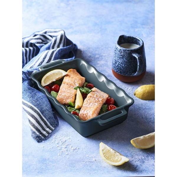 Délices Rechthoekige ovenschaal Oceaanblauw 31cm Peugeot Délices Rechthoekige ovenschaal Oceaanblauw 31cm Peugeot