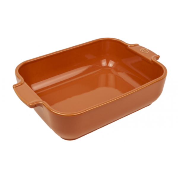 Appolia Rechthoekige keramische ovenschaal terracotta 32 cm Peugeot Appolia Rechthoekige keramische ovenschaal terracotta 32 cm Peugeot