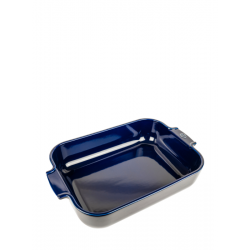 Appolia Plat à four rectangulaire en céramique Deep blue 36 cm Peugeot