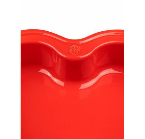 For You Hartvormige keramische schaal, rood, 26 cm  Peugeot