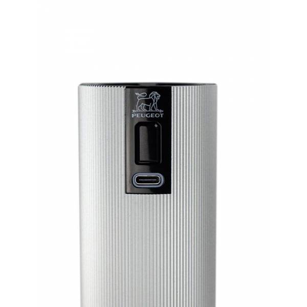 Peugeot Line Elektrisch Herlaadbare elektrische zoutmolen u'Select, lithiumionbatterij, carbone, 15 cm