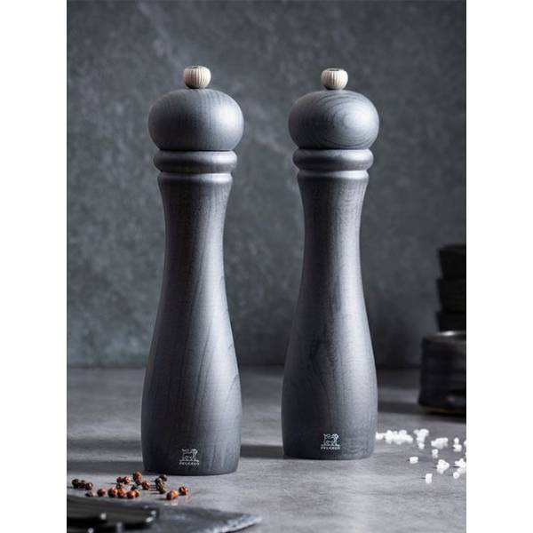 Checkmate Manuele houten zoutmolen, grafiet, 25 cm 