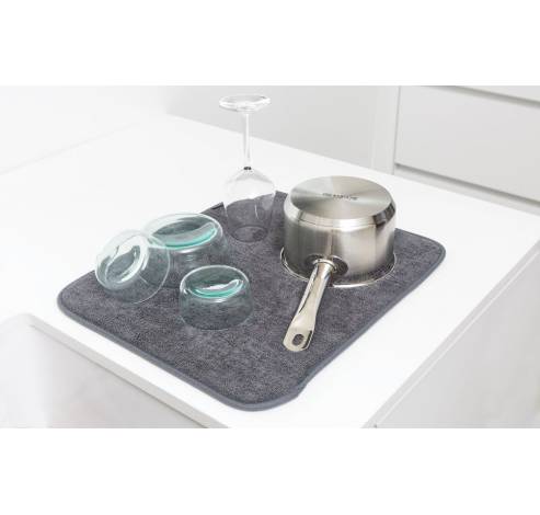 SinkSide Microvezel afdruipmat 47X40cm Dark Grey  Brabantia