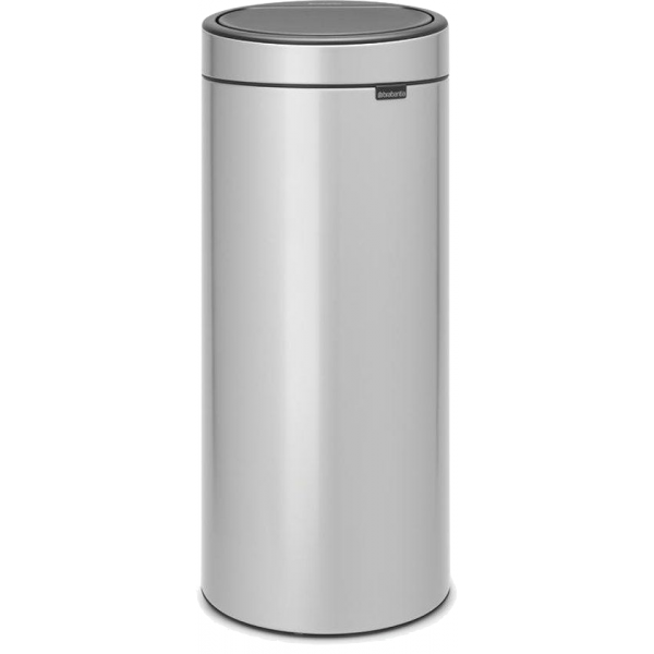 Touch Bin 30L Metallic Grey 