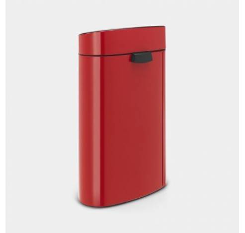 Touch Bin poubelle 40 litres avec seau intérieur synthétique Passion Red  Brabantia