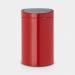 Brabantia Touch Bin afvalemmer 40 liter met kunststof binnenemmer Passion Red
