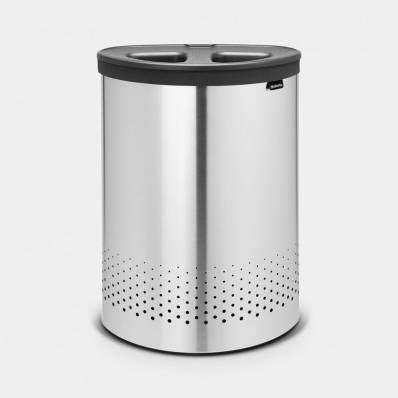 Wasbox 55 liter Matt Steel / Dark Grey kunststof deksel 