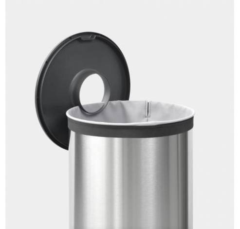 Wasbox 60 liter Matt Steel / Dark Grey kunststof deksel  Brabantia