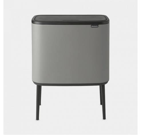 Bo Touch Bin afvalemmer 3 x 11 liter met 3 kunststof binnenemmers Mineral Concrete Grey  Brabantia