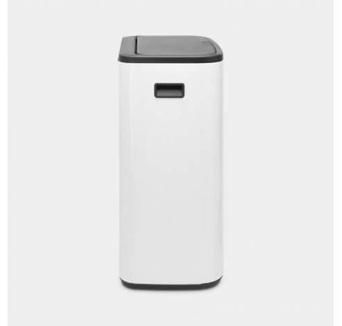 Bo Touch Bin poubelle 2 x 30 litres avec 2 seaux intérieurs synthétiques White  Brabantia