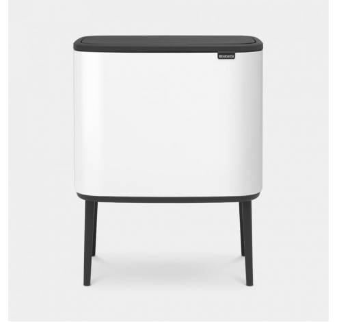 Bo Touch Bin afvalemmer 3 x 11 liter met 3 kunststof binnenemmers White  Brabantia