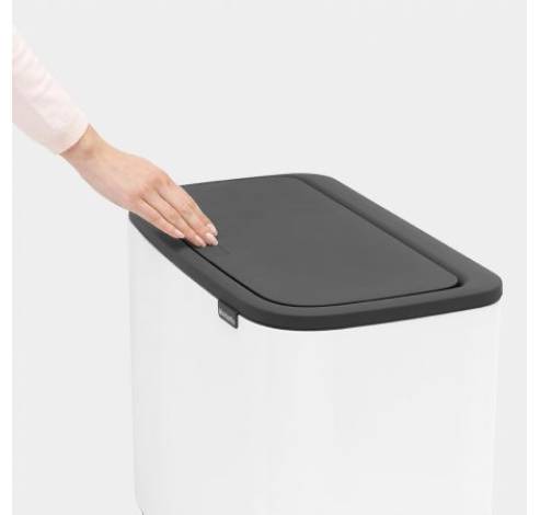 Bo Touch Bin afvalemmer 3 x 11 liter met 3 kunststof binnenemmers White  Brabantia