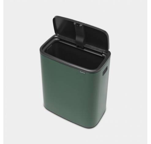 Bo Touch Bin poubelle 60 litres avec seau intérieur synthétique Pine Green  Brabantia