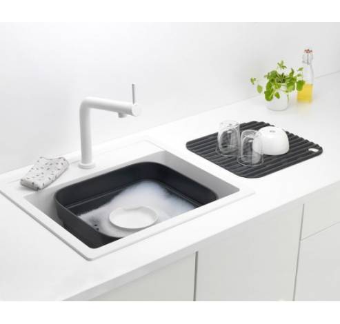 Sink Side afwasbak met afdruipschaal Dark Grey  Brabantia