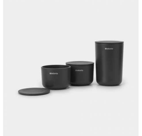 ReNew opbergpotjes, set van 3 Dark Grey  Brabantia