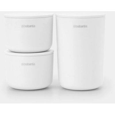 ReNew opbergpotjes, set van 3 White  Brabantia