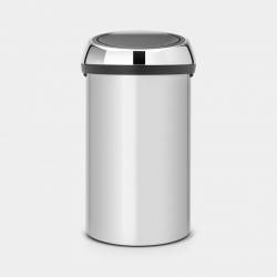 Brabantia Touch Bin poubelle 60 litres Metallic Grey / Brilliant Steel 